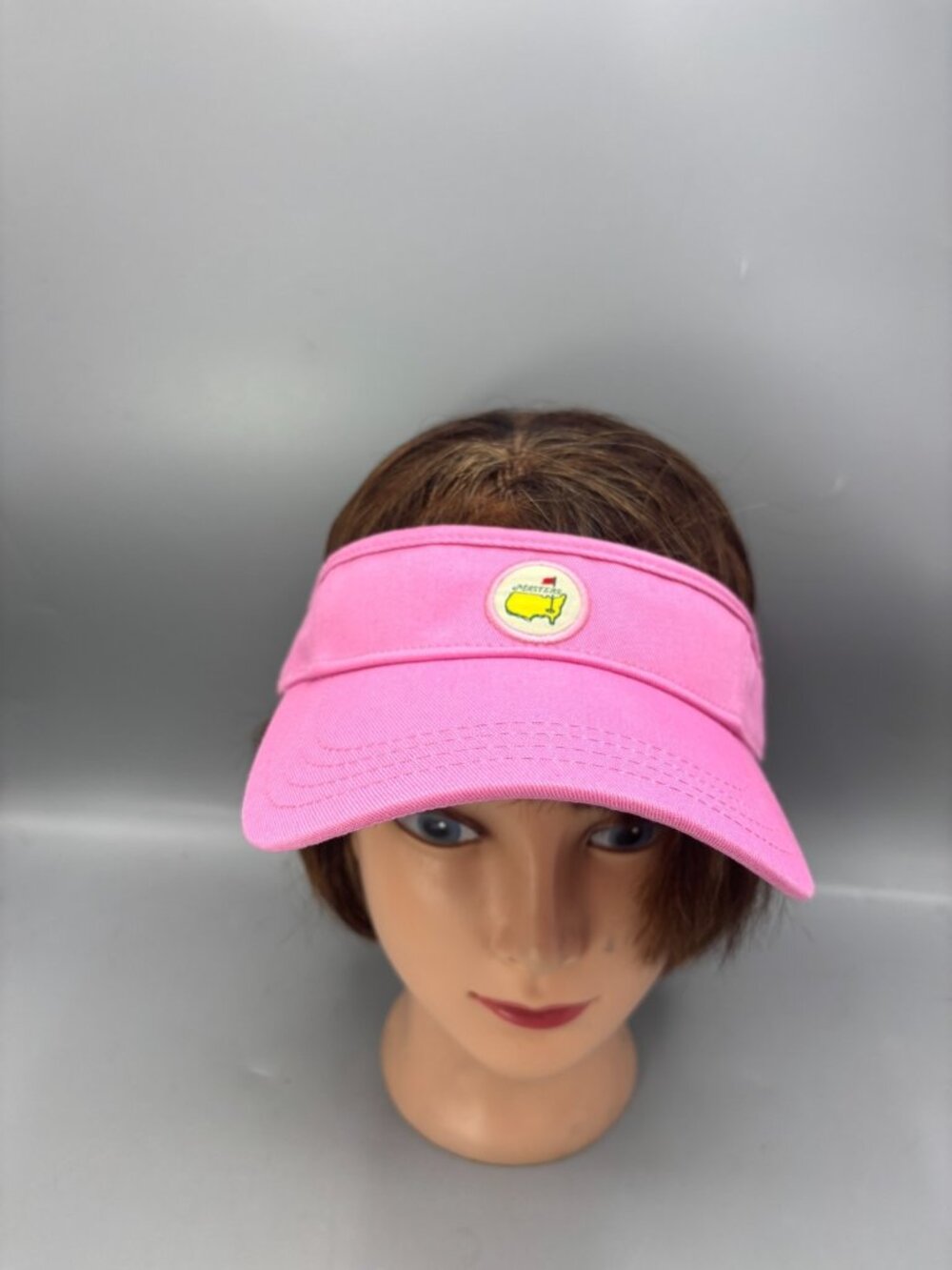 Masters American Needle Visor Hat Womens Pink Golf Tournament Hook & Loop